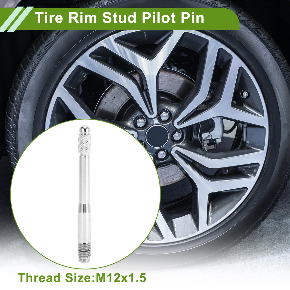 M12x1.5 120mm Stainless Steel Wheel Alignment Pin N5990