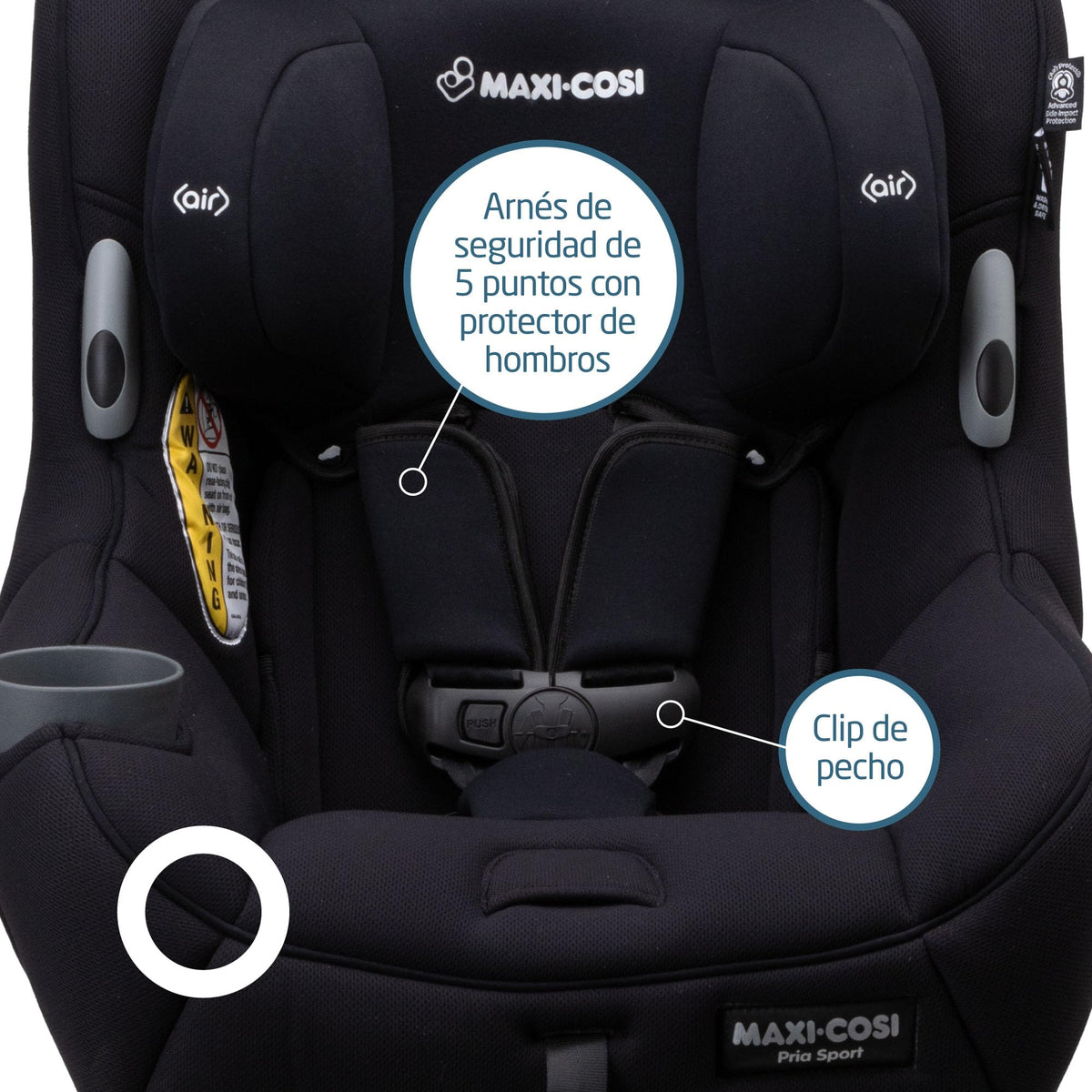 2-in-1 Convertible Car Seat Midnight Black P794
