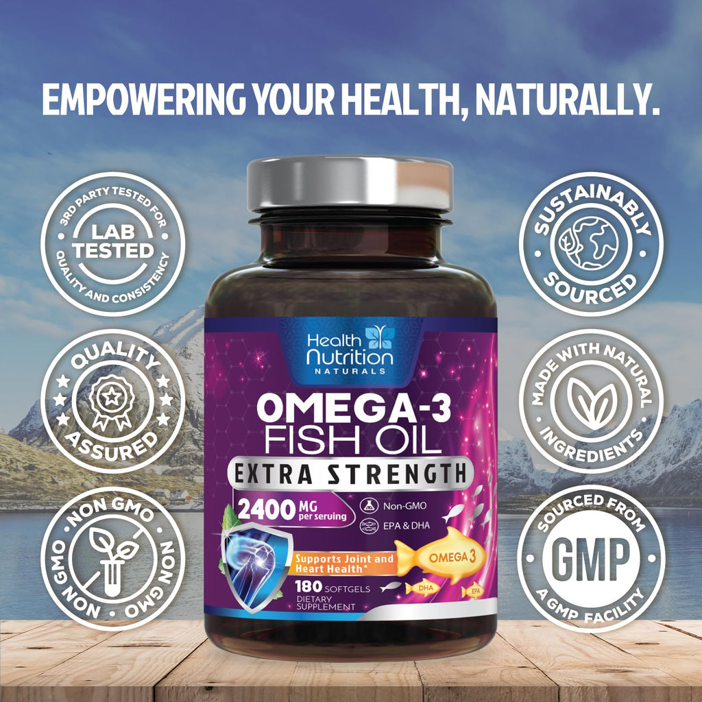 Omega 3 Fish Oil 2400mg Softgels T26173