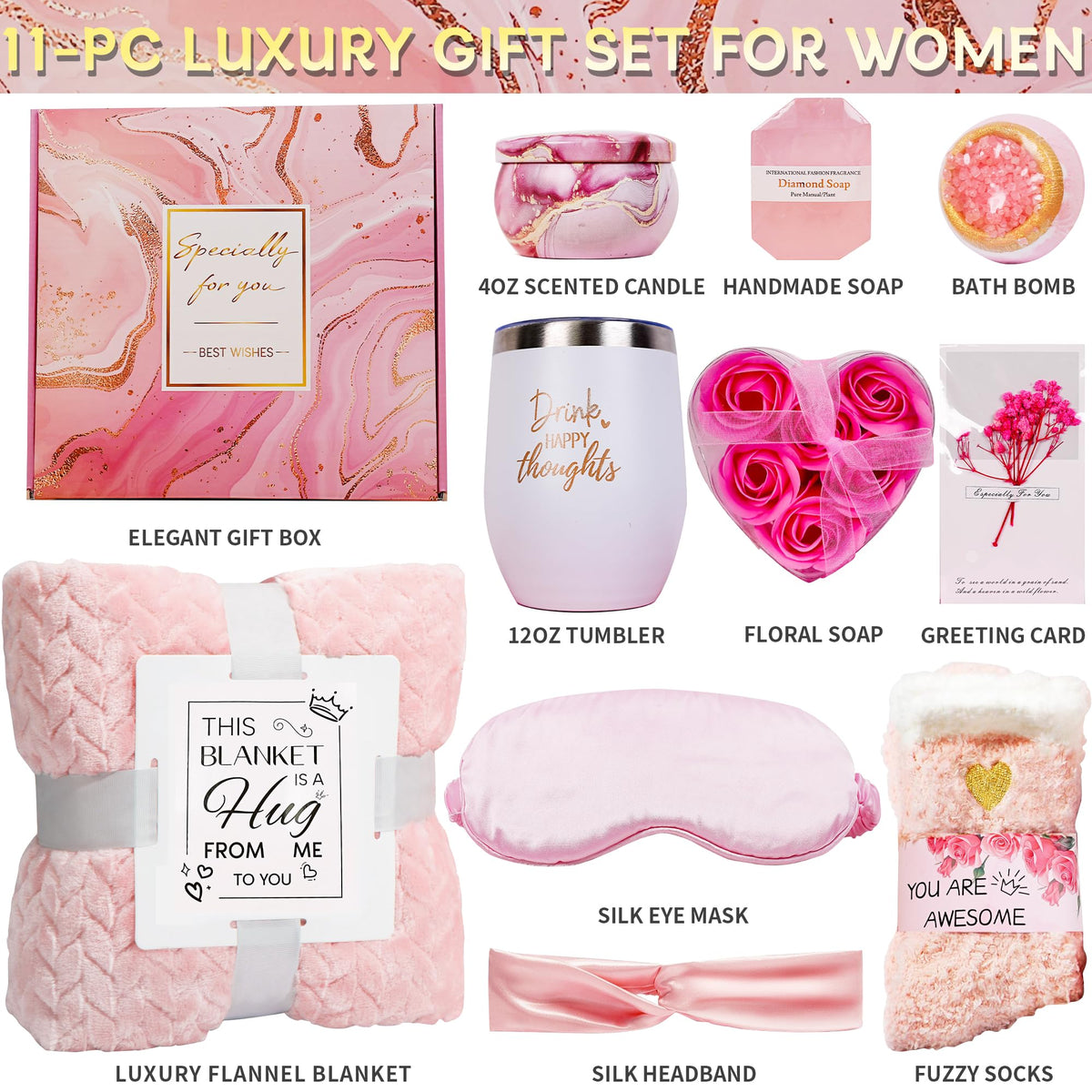 Rose Relaxing Spa Gift Baskets Q2898