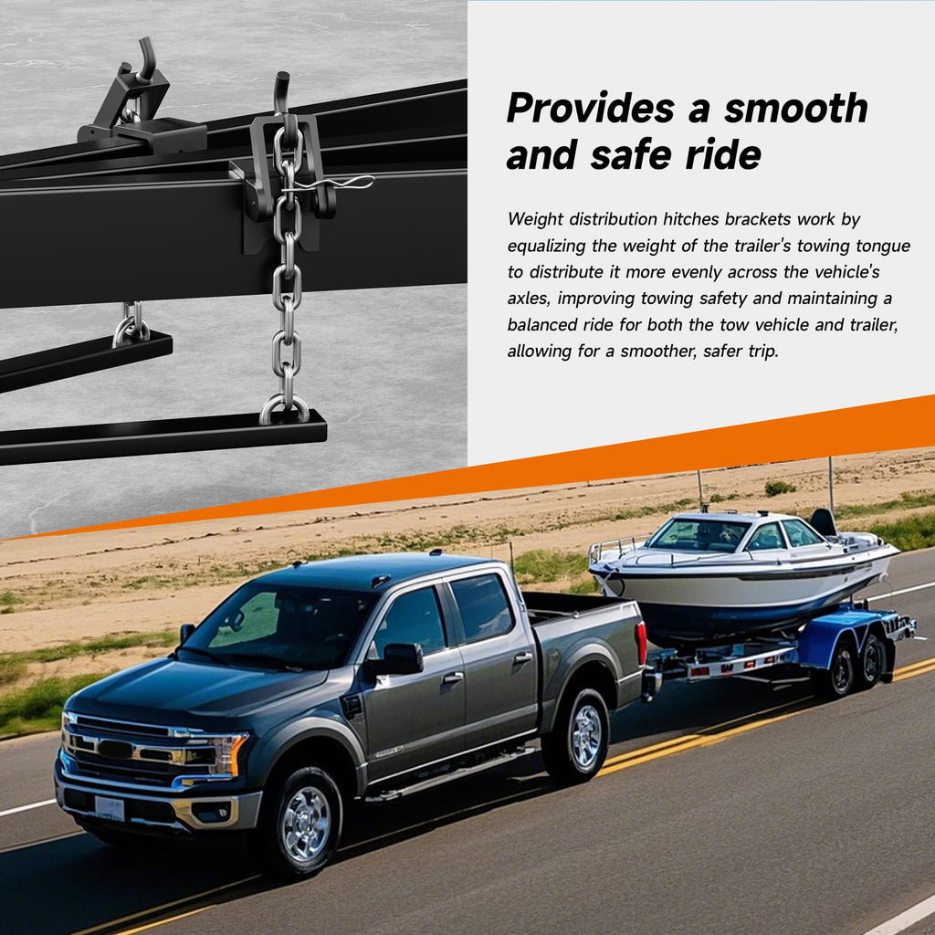 Heavy Duty Weight Distribution Hitch Brackets 2 pcs X47652