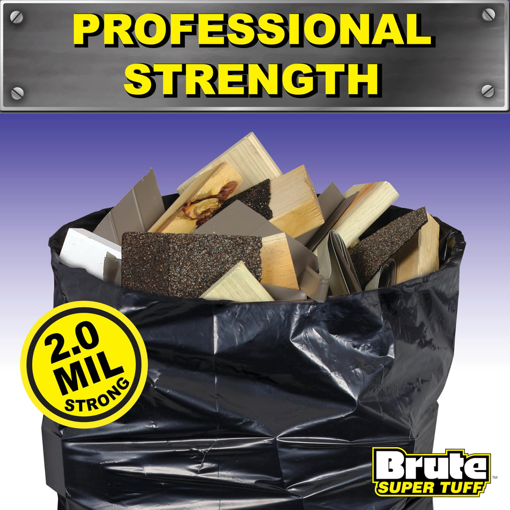 42 Gallon 2.0 Mil Black Contractor Bags D759702