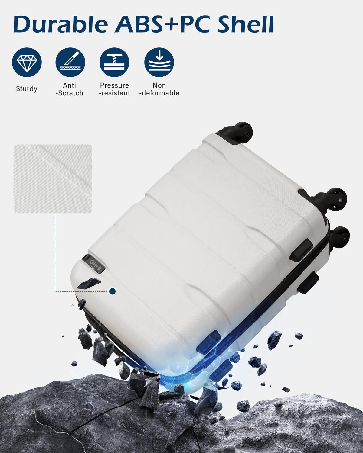 20in Hardside Carry On Luggage with Spinner Wheels L58317