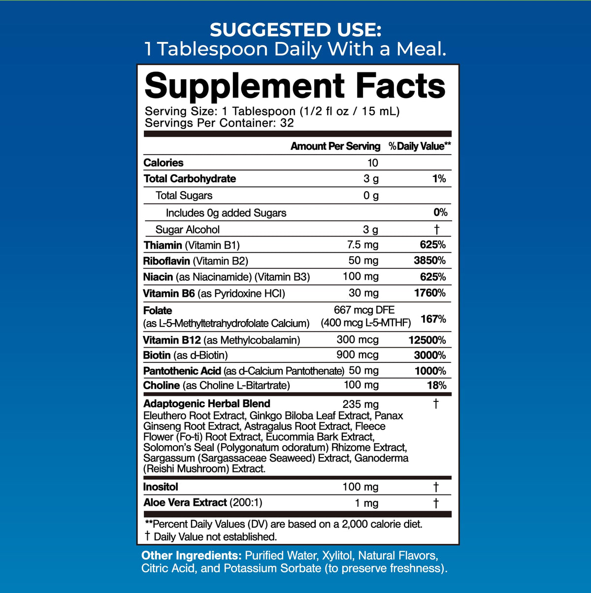 Liquid B-Complex Supplement 16 oz N345822