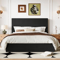 Queen Bed Frame with Adjustable Corduroy Headboard M420