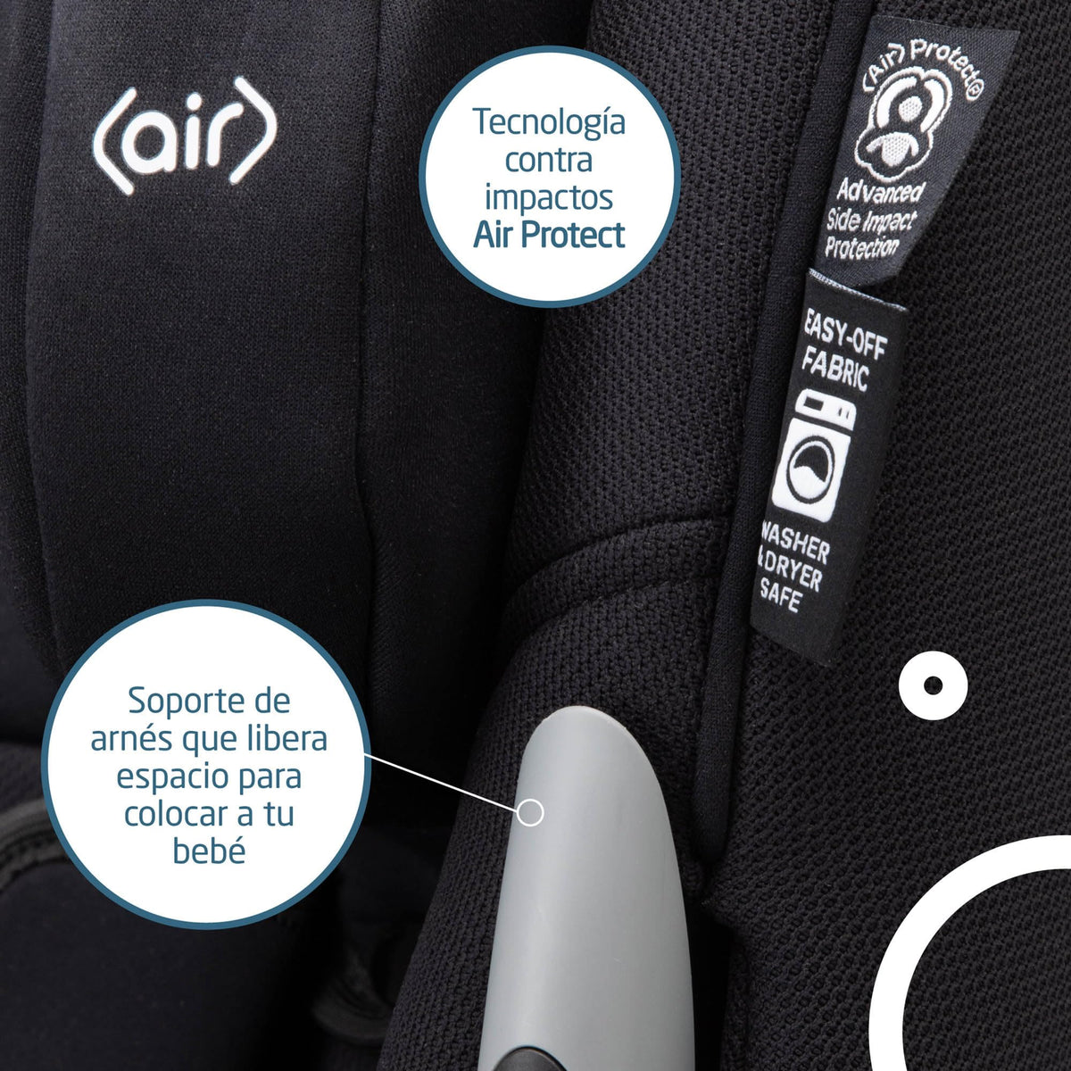 2-in-1 Convertible Car Seat Midnight Black P794
