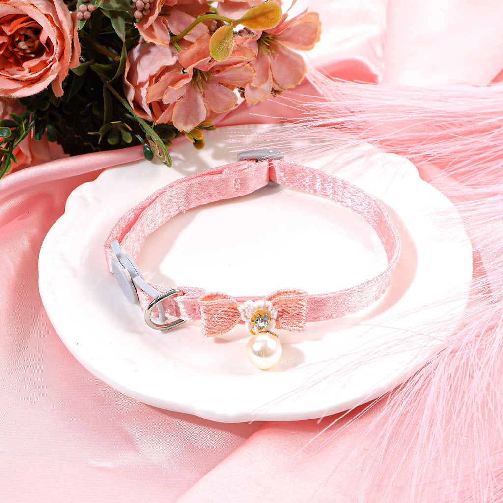 Adjustable Pink Breakaway Cat Collar O9382