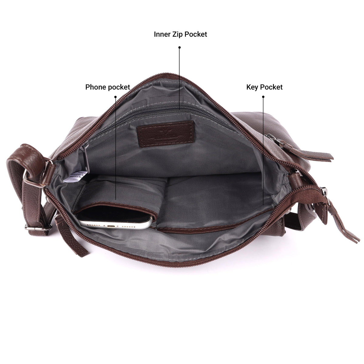 Large Soft Real Leather Womens Crossbody Handbags and Purses Y546