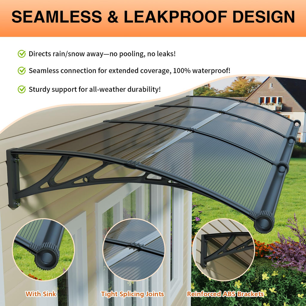 40x48in UV Rain Proof Door Awning B80286