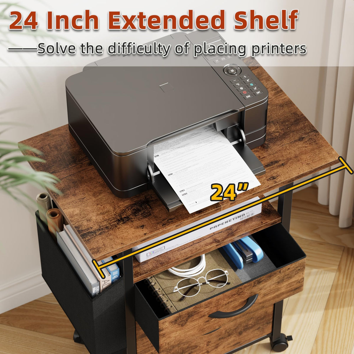 2 Drawer Mobile File Cabinet Y8289