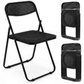 Black Plastic Folding Chairs 10 Pack N1437