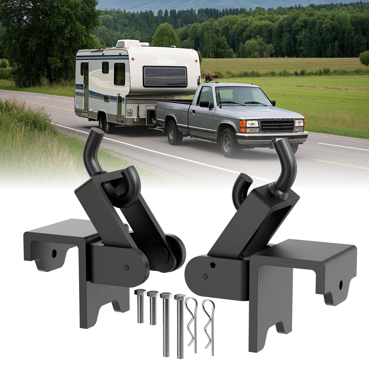 Heavy Duty Weight Distribution Hitch Brackets 2 pcs X47652