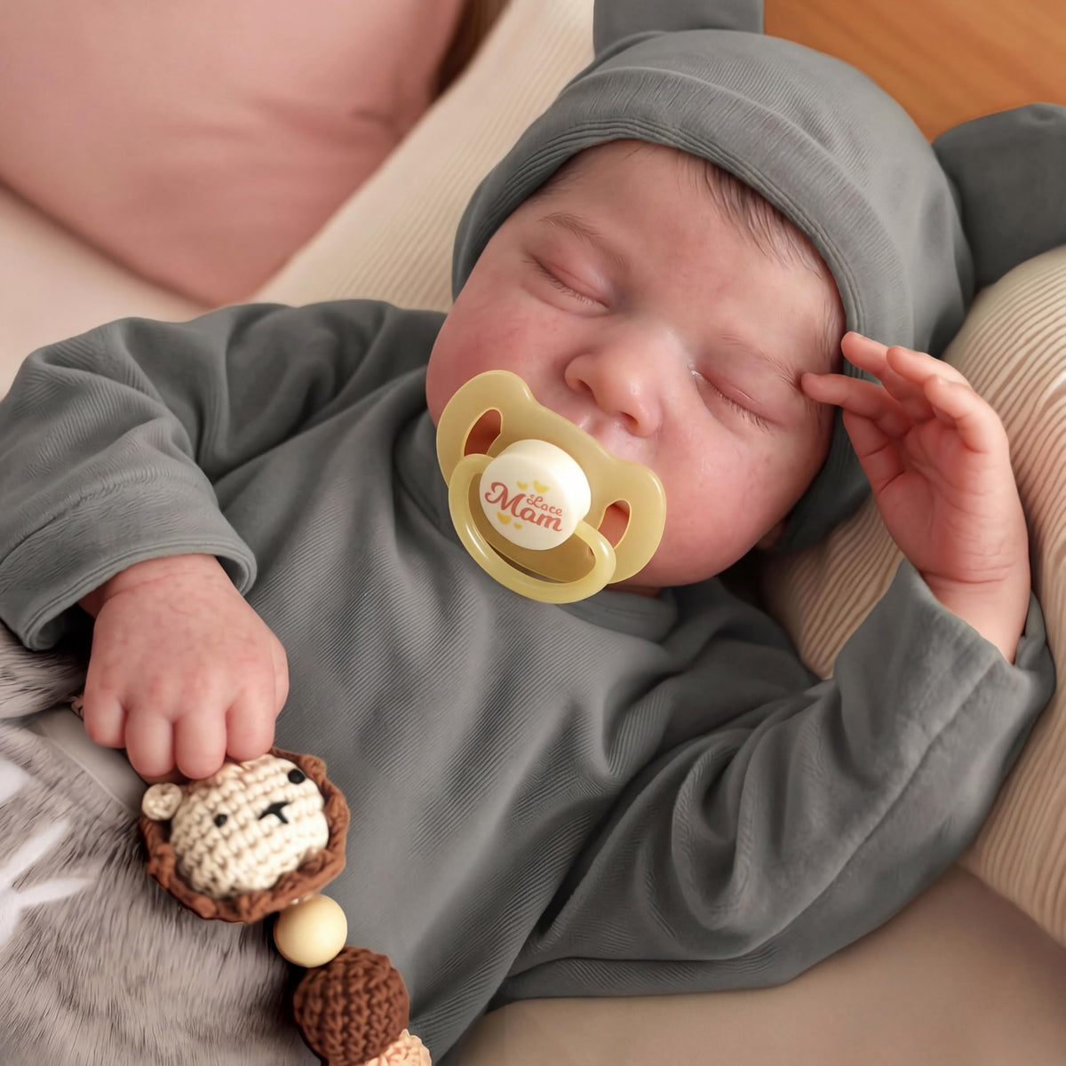 20 Inch Realistic Newborn Baby Doll with Poseable Body M4691