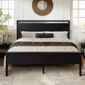Queen Size Black Oak Bed Frame Y907