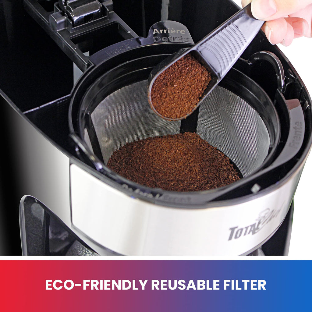12-Cup Programmable Drip Coffee Maker with Glass Pot T4703