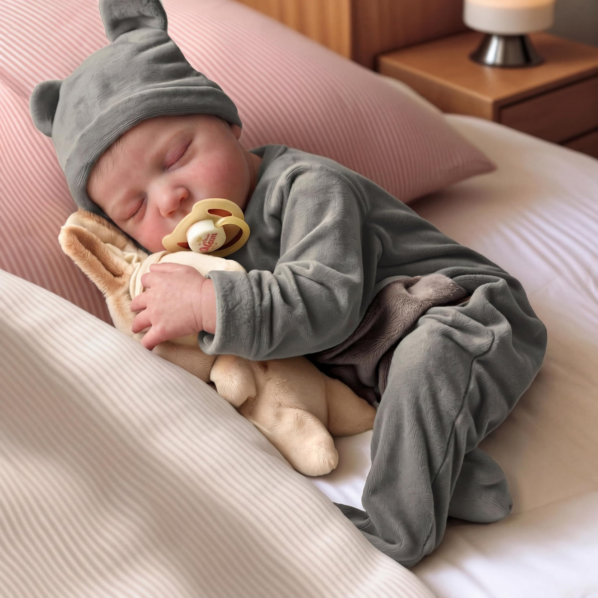 20 Inch Realistic Newborn Baby Doll with Poseable Body M4691