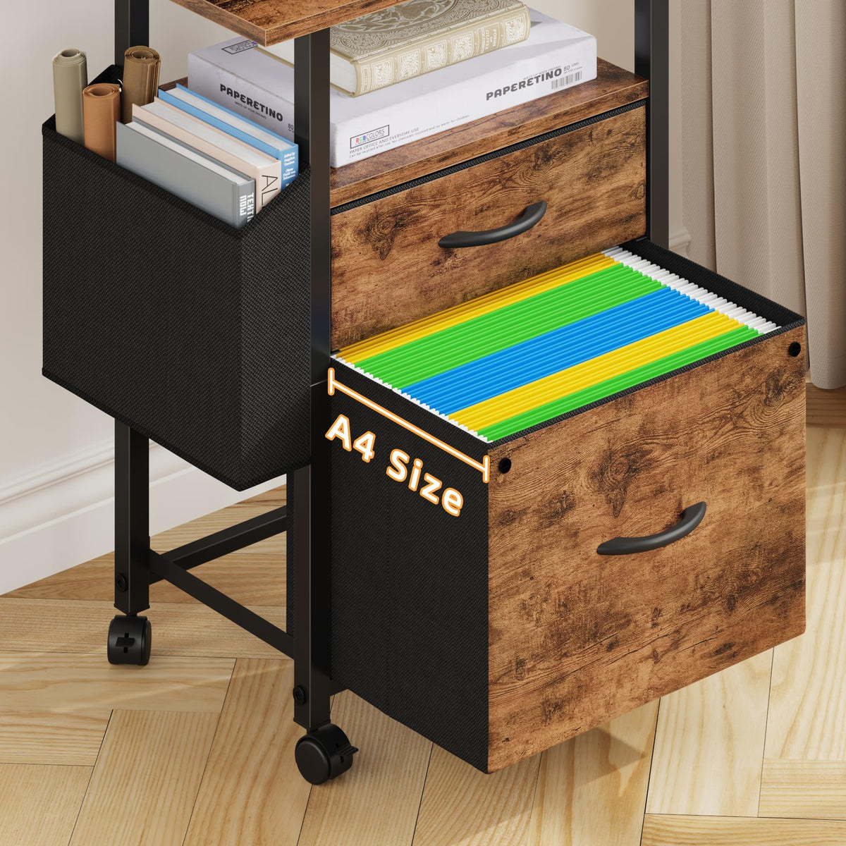 2 Drawer Mobile File Cabinet Y8289